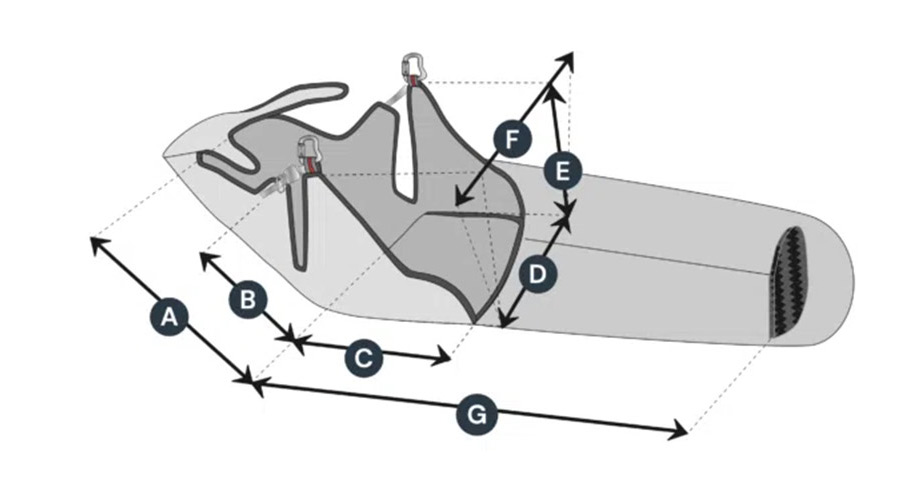 paragliding harness diagram strike 3